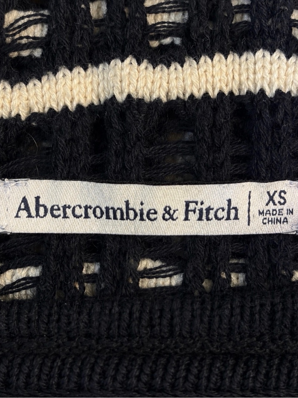 ABERCROMBIE & FITCH Crochet Striped Maxi Dress XS - Picture 12 of 12